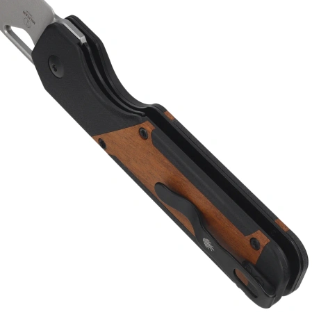 Nóż składany Kizer Militaw Black G10 / Mkuruti Wood, Satin 154CM by Jonathan Styles (V3634C2)