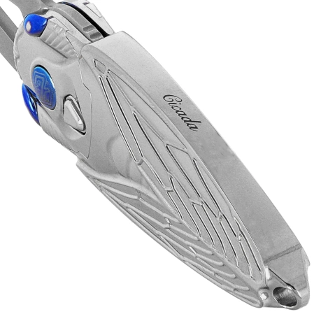 Nóż składany Rike Knife RK-Cicada-P Gray Titanium, Bead Blasted M390