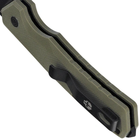 Tekto A3 Delta Mini D/P Automatic Knife OD Green G10, Black D2 (A3S_G1OD_D2BK1_A1)