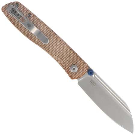 Nóż składany Kizer Renissance Brown Norplex UltreX Micarta, Satin N690 by Caleb Waldman (V3698A2)