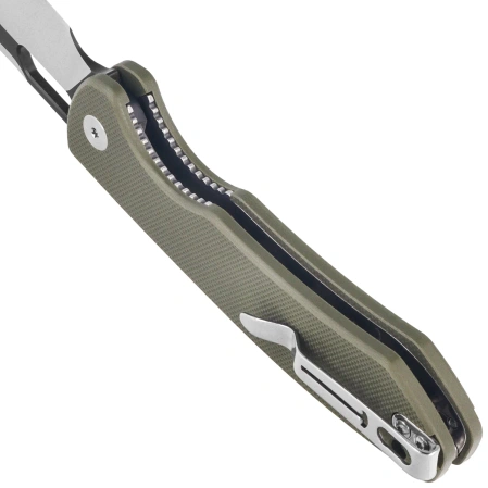 Bestechman Firebird Knife OD Green G10, Satin / Black PVD D2 (BMK05C)