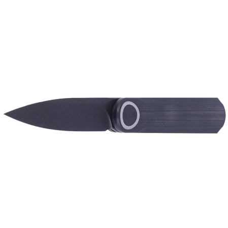 Nóż składany WE Knife Eidolon Drop Point Black G10, Black Stonewashed by Justin Lundquist (WE19074A-D)