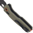 FoxEdge Crew Knife OD Green G10, Black Stonewashed 9Cr14Mov (FE-039 G10OD)