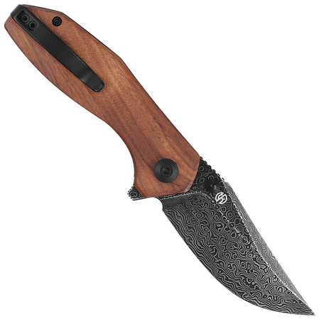 Nóż składany Civivi ODD 22 Cuibourtia Wood, Black Damascus by Tuffknives (C21032-DS1)