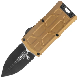 Nóż automatyczny OTF Microtech Exocet II D/E Tan Aluminium, Black M390MK by Tony Marfione (1157-1TA)