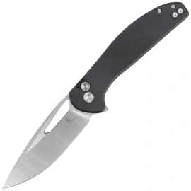 Bestechman Whalefin Knife Black G10, Stonewashed / Satin D2 (BMK18A)