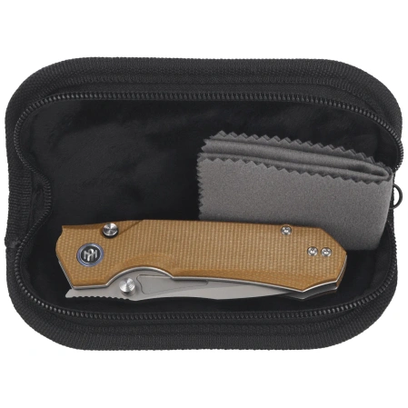 Nóż składany Remette Rhino Micarta, Stonewashed 14C28N (MC26A)