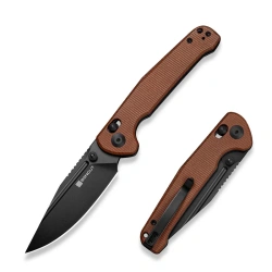 Sencut Glenspar Knife Brown Canvas Micarta, Black 9Cr18MoV (S25046-3)