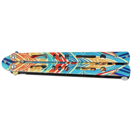 Nóż treningowy motylek Martinez Albainox Balisong Training 3D Design Steel, 3D Design 3Cr13Mov (02270)