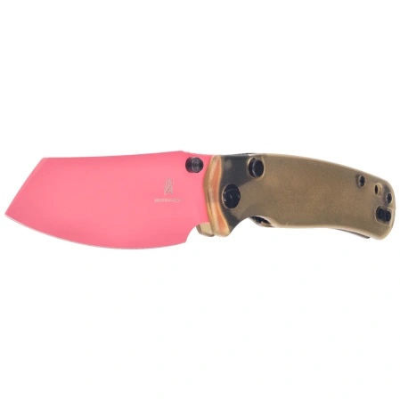 Nóż składany Bestechman Cicada's Wing-TL Clear Ultem, Pink 10Cr15CoMoV (BMK24J)
