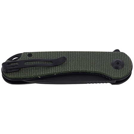 Nóż składany CIVIVI Elementum Flipper Green Micarta, Black Stonewashed (C907T-E)