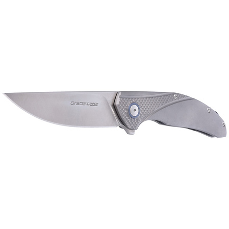 Viper Orso 2 Gray Titanium 3D, Satin Lohmann LO-QPM20-4 by Jens Ansø Knife (V5996TI3D)