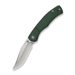 Civivi Clingman Knife Green Canvas Micarta, Satin Nitro-V by Taylor Martin Best Damn EDC (C23065-4)