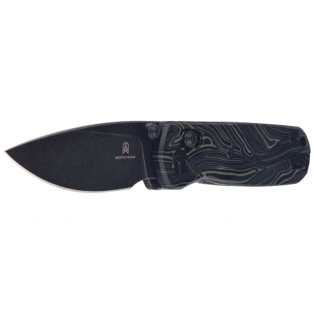 Bestechman Sprite Knife Black-Green G10, Black Stonewashed M390 (BMK21F)