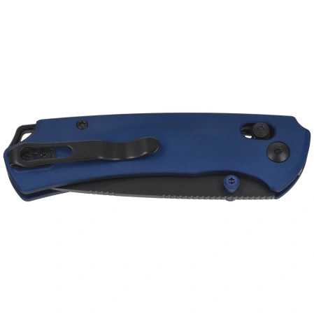 Kizer T1 CD Knife Blue Titanium, Black Matte DLC Ultra M390 by Uli Hennicke (Ki3490.2CDA2)