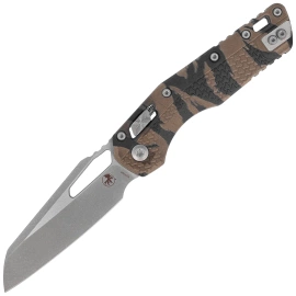 Microtech MSI S/E Knife Tiger Stripe Camo Tri-Grip Polymer, Apocalyptic M390MK by Tony Marfione (210T-10APPMTRC)