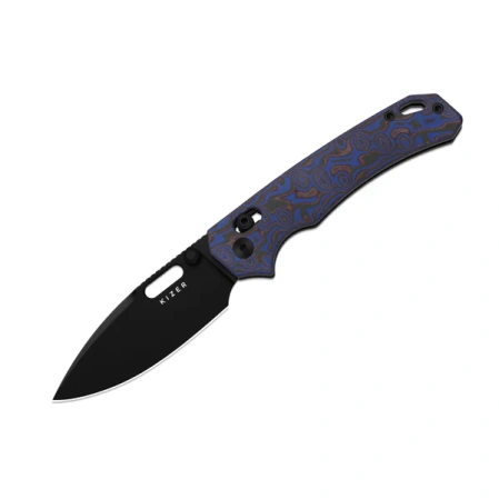 Kizer Outposter Knife Vortex Micarta, Black PVD Nitro-V (V3802CDA2)