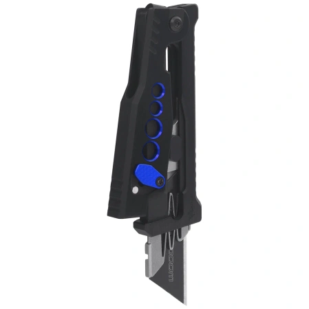 Reate EXO-U Utility Knife Black-Blue Speedhole Aluminium, Stainless Steel (EXO-U SBK.BL)