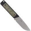 Kizer Smolt Knife Black G10/Green Micarta, Stonewashed 14C28N by Jonathan Styles (1063A6)