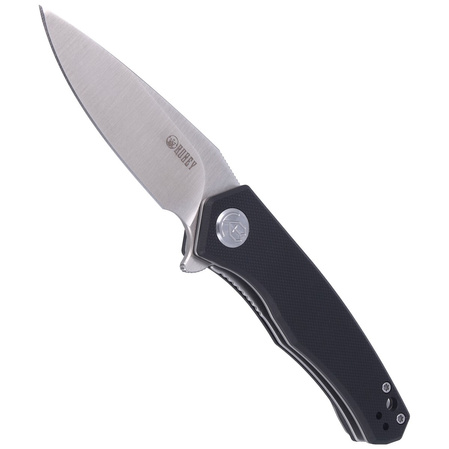 Kubey Cadmus Knife Black G10, Satin D2 by Maksim Tkachuk (KU055A)