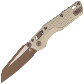 Nóż składany Microtech MSI Mini Ram-Lok S/E Champagne Gold Frag Aluminium, Cerakote RAL-8000 M390MK by Tony Marfione (210M-1FRCG-C19Z23)