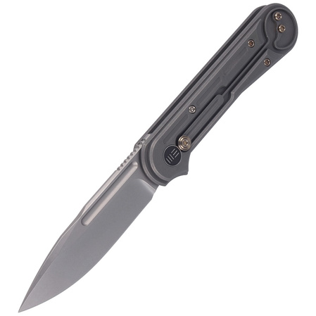 Nóż składany WE Knife Double Helix Gray Titanium, Satin CPM S35VN (815F)