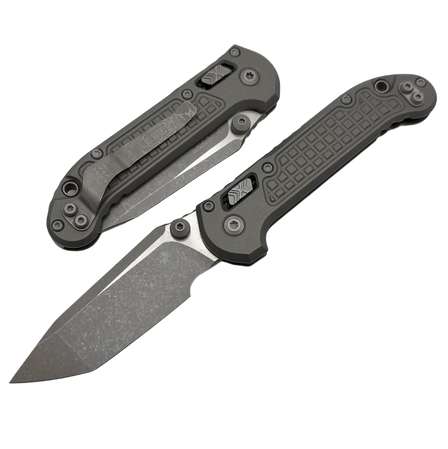 Microtech LUDT Ram-Lok T/E Knife Natural Clear Frag Aluminium, Apocalyptic M390MK by Tony Marfione (1136RL-10APFRNC)