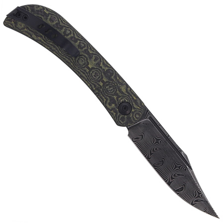 Nóż składany CIVIVI Appalachian Drifter Yellow G10 / Rose Pattern Carbon Fiber, Black Damascus (C2015DS-3)