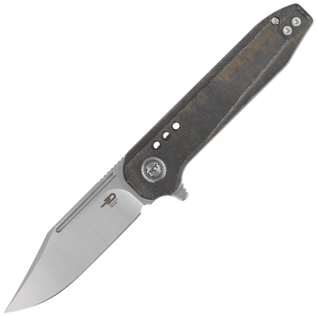 Nóż składany Bestech Syntax CP Green Micarta, Stonewashed/Satin CPM 154CM by Todd Knife and Tool (BG41E)
