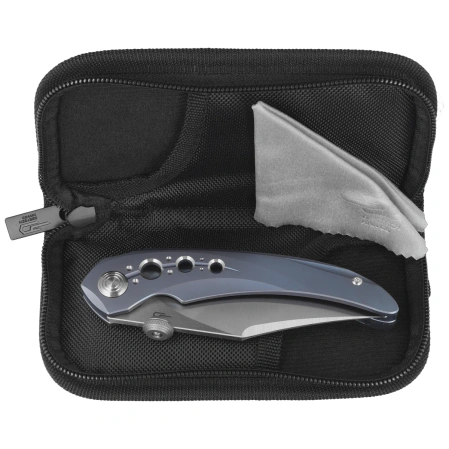 Bestech Razon Knife Blue Titanium, Satin MagnaCut by Kombou (BT2406A)