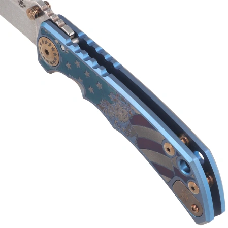 Nóż składany Spartan Blades Harsey Folder ''Uncle Sam'' Titanium, Stonewashed MagnaCut by William W. Harsey (SF5USAM)