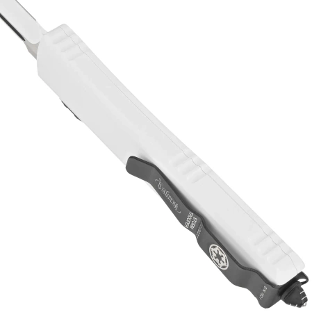 Microtech Ultratech S/E OTF Knife Storm Trooper Signature White Aluminum, White M390 by Tony Marfione (121-1STD)