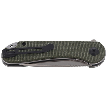 Nóż składany CIVIVI Elementum Flipper Dark Green Micarta, Satin Finish (C907T)