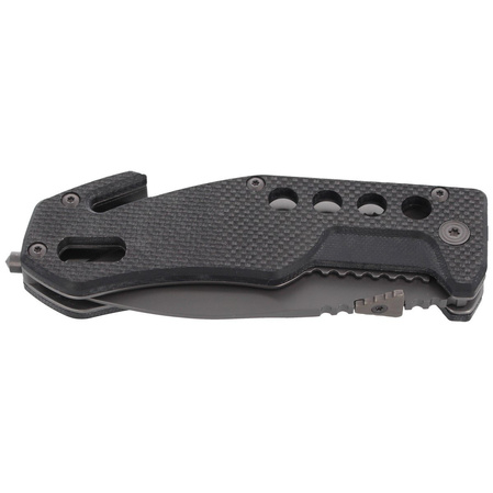 Nóż składany ratowniczy BlackFox G10 Black Rescue Folder (BF-115)