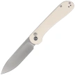 Civivi Button Lock Elementum Ivory G10, Satin 14C28N (C2103E)