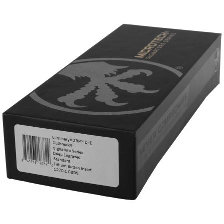 Nóż automatyczny OTF Microtech Luminary ZBP D/E Signature Outbreak Aluminium, Outbreak M390MK by Tony Marfione (1270-1OBSD)