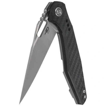 Nóż składany Bestech Malware Grey Titanium/Carbon Fiber, Stonewashed/Satin CPM S35VN by Todd Knife and Tool (BT1902C)