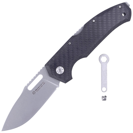 Maserin Nimrod 480/CN Knife Carbon Fiber, Stonewashed M390 by Tommaso Rumici