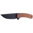 CIVIVI Knife Mini Asticus Cuibourtia Wood, Black Stonewashed 10Cr15CoMoV (C19026B-5)