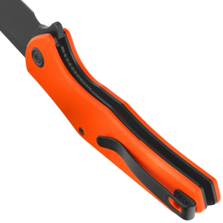Nóż składany Kubey Flash Orange G10, Blackwashed San Mai M2 (KU158Q)