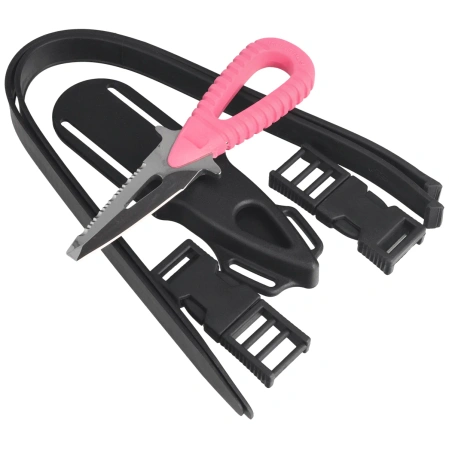 Mac Coltellerie Microsub PT Diving Knife Pink ABS, Mirror W 1.4116 (MRS06PT.PNK)