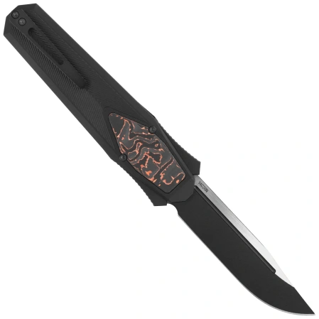 Remette RT-Swordfish CP Knife Black Aluminum/Copper Carbon Fiber, Titanium Black 14C28N (ZL103C7)
