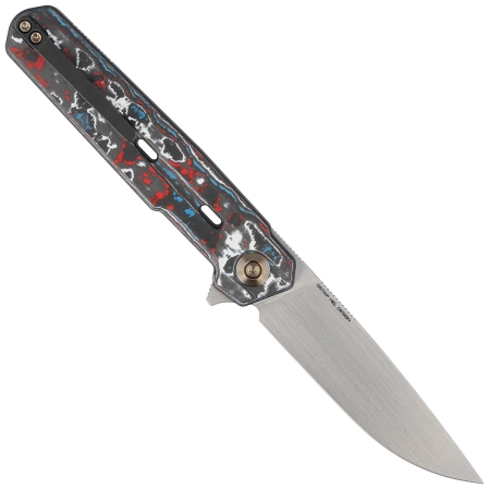 WE Knife Navo Nebula Fat Carbon Fiber, Hand Rubbed Satin CPM 20CV by Ostap Hel (WE22026-4)