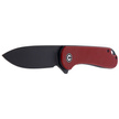 CIVIVI Elementum Flipper Burgundy G10, Black Stonewashed (C907A-1)