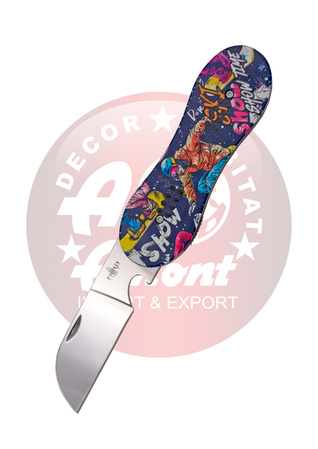Nóż składany Third Decor Habitat N119A Snowboard Double-Sided 3D Snowboarder Aluminium, Mirror 420 (TH-N119A)