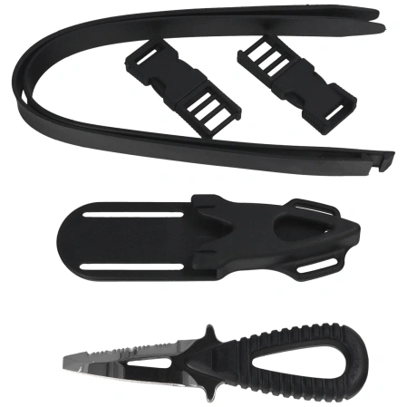 Mac Coltellerie Microsub PT Diving Knife Black ABS, Mirror W 1.4116 (MRS06PT.N)