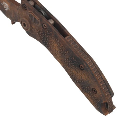 Nóż automatyczny Microtech Stitch-A Signature S/E Plague Outbreak Aluminium, Plague Outbreak M390 by Borka Blades and Tony Marfione (169-1PLOBS)