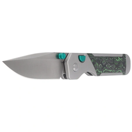 Nóż składany Kizer Militaw 315 KwikSwap Gray Aluminium / Jungle Wear Fat Carbon, Satin M390 by Jonathan Styles (Ki3634.31BDA2)