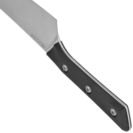 Microtech Chef 8'' Kitchen Knife Black G10, Stonewashed M390MK (3000-10BK)
