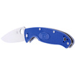 Nóż składany Spyderco Resilience Lightweight Blue CPM S35VN Plain (C142PBL)